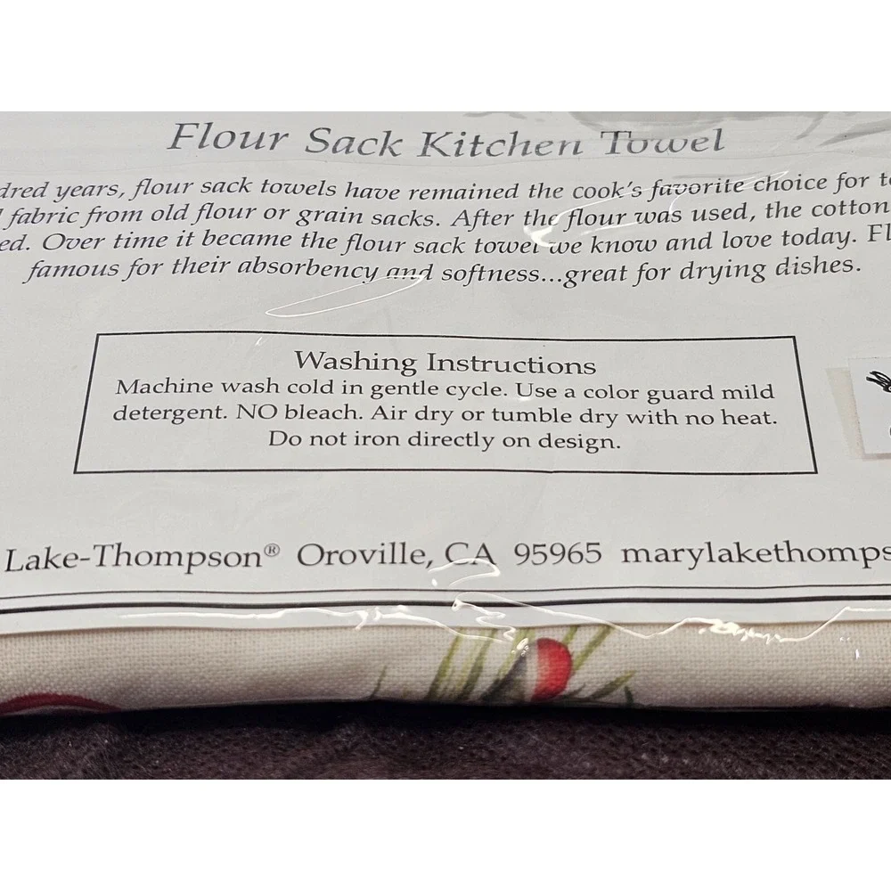 Mary Lake-Thompson Holiday Nutcracker Flour Sack Kitchen‎ Tea Towel NEW